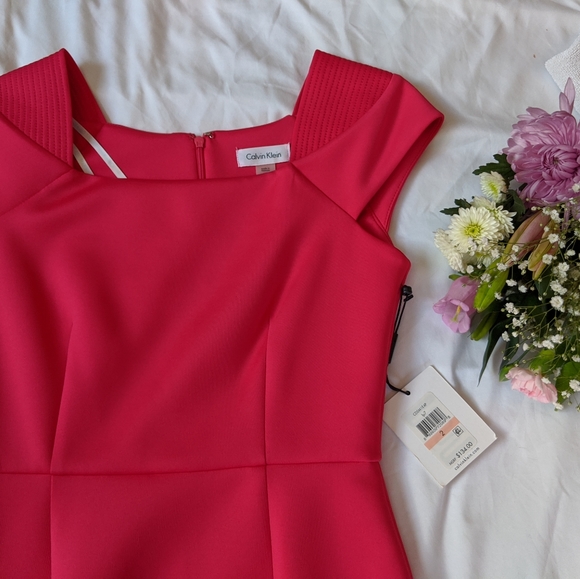 Hot pink Calvin Klein dress - Picture 4 of 5